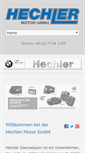 Mobile Screenshot of hechler-motorrad.de